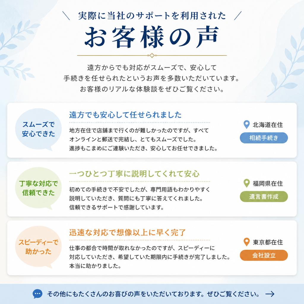 お客様の声