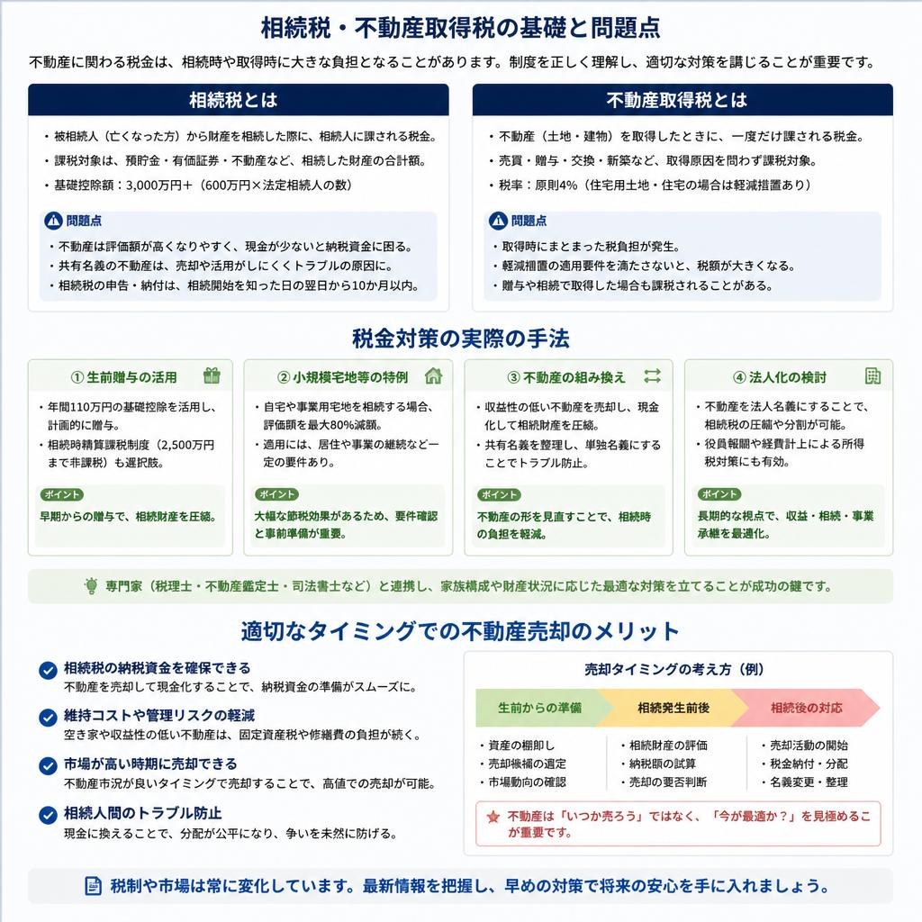 税金対策としての不動産売却