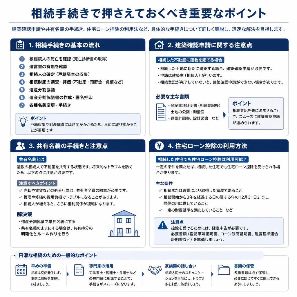 相続手続きにおける重要なポイント