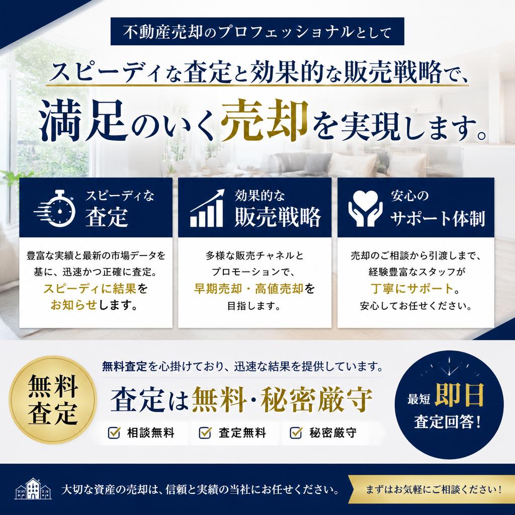 スムーズな不動産売却サポート