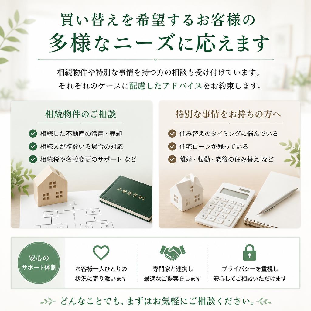 多様なニーズに応える柔軟な対応