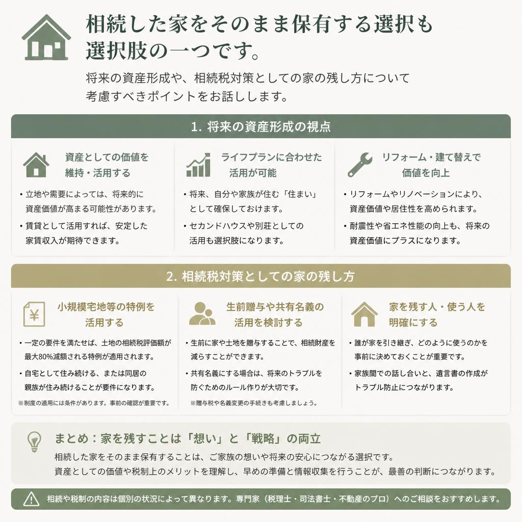 「残す」選択肢の重要性