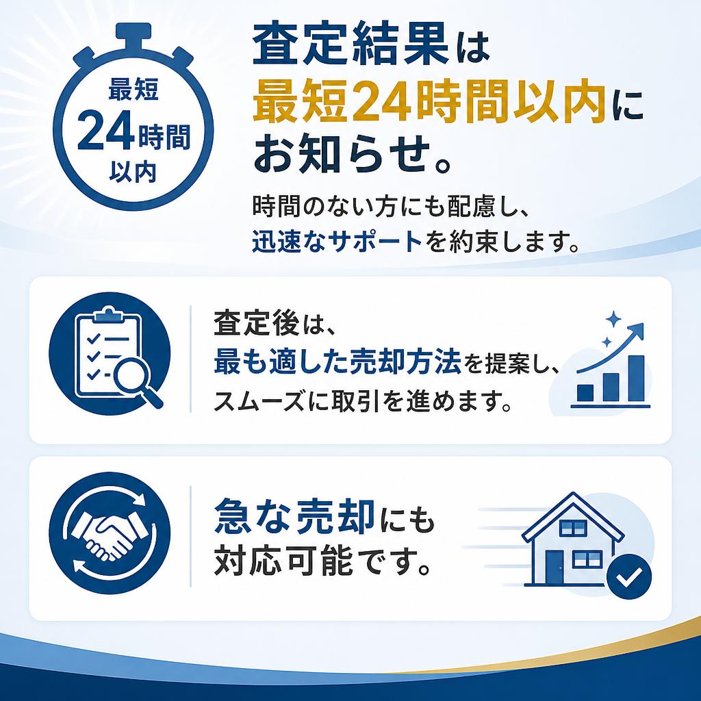 迅速査定からスムーズな売却へ