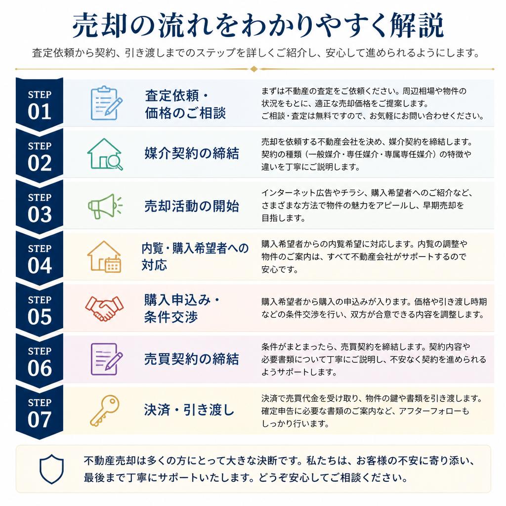 不動産売却の流れ