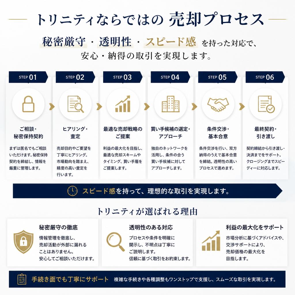 4. 安全かつ安心な売却プロセス