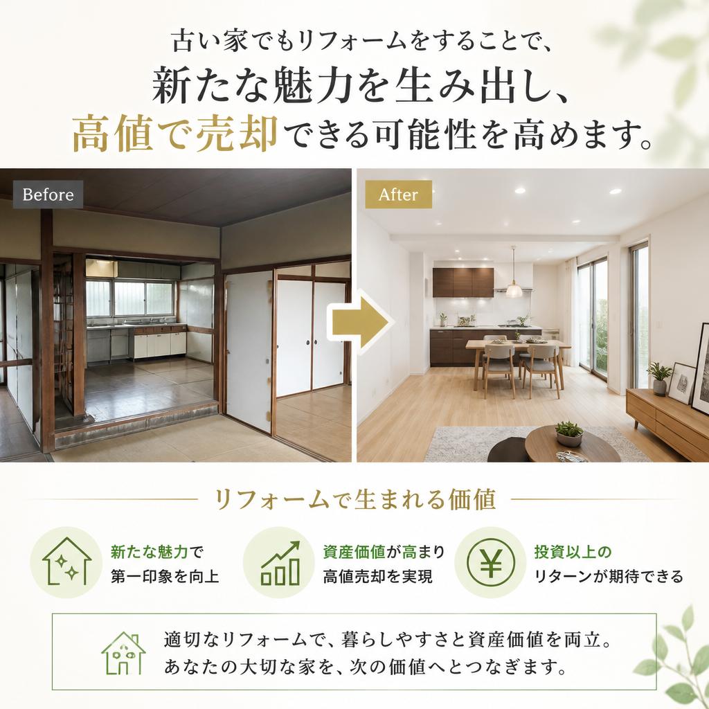 古い家のリフォームで価値向上