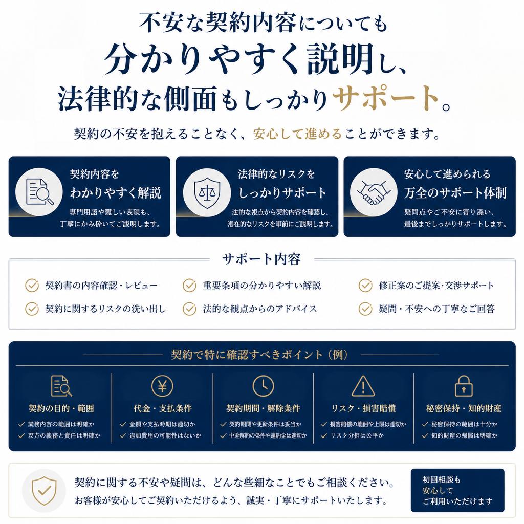3. 契約相談もお気軽に