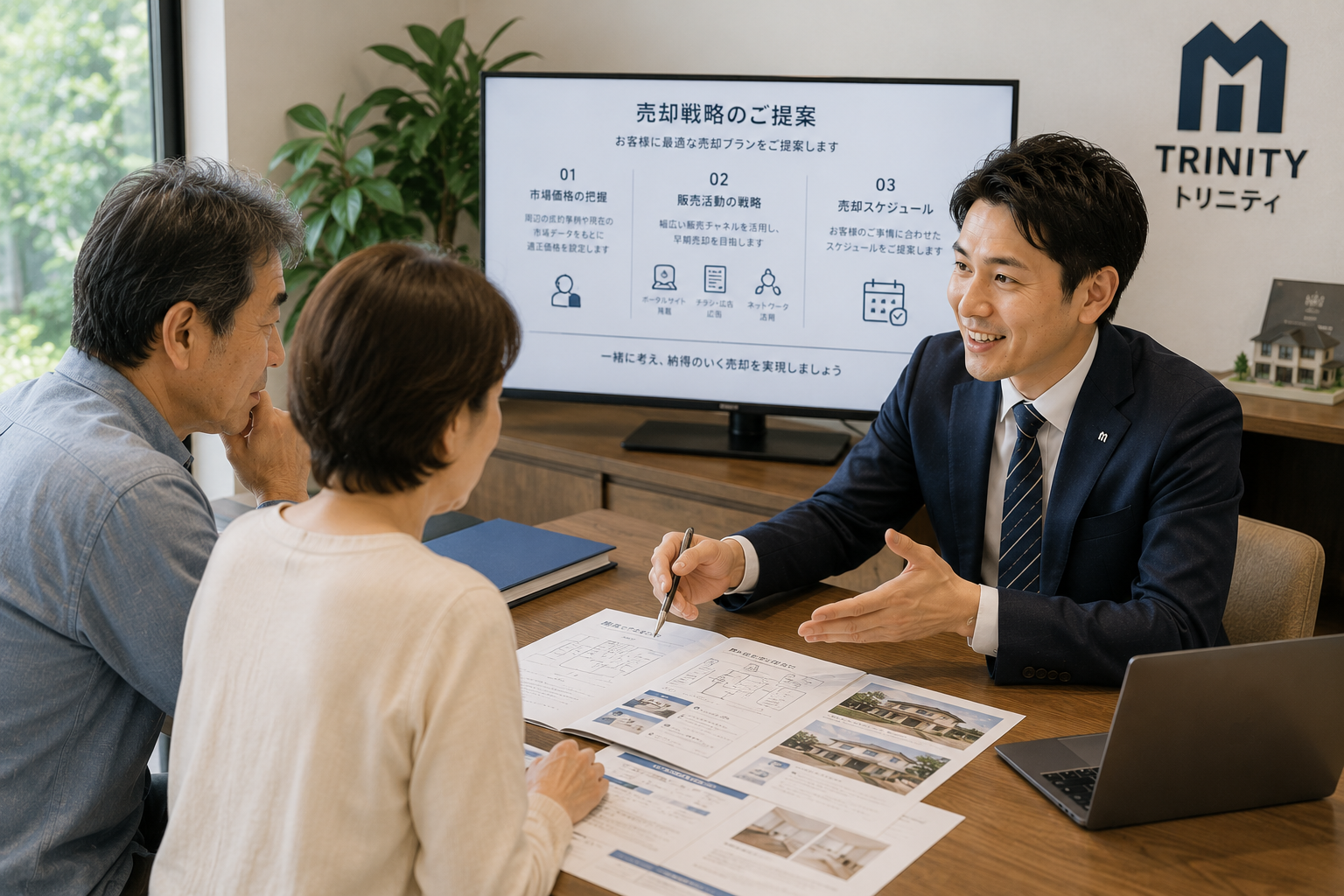 賢い不動産売却はトリニティの訪問査定から始めよう！