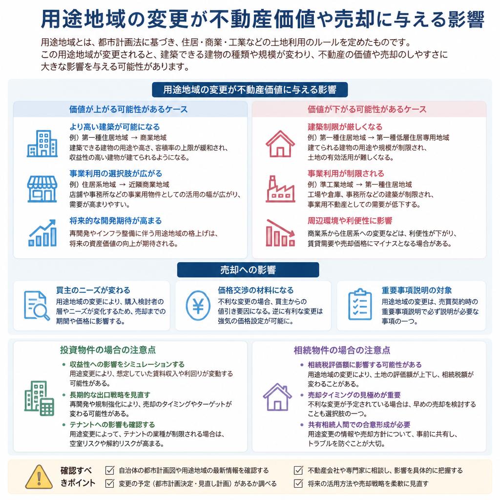 用途地域の変更とその影響