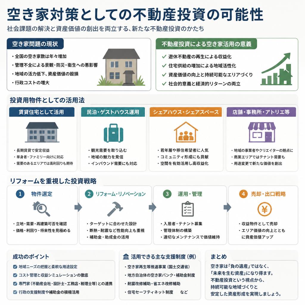 空き家対策と不動産投資の関係