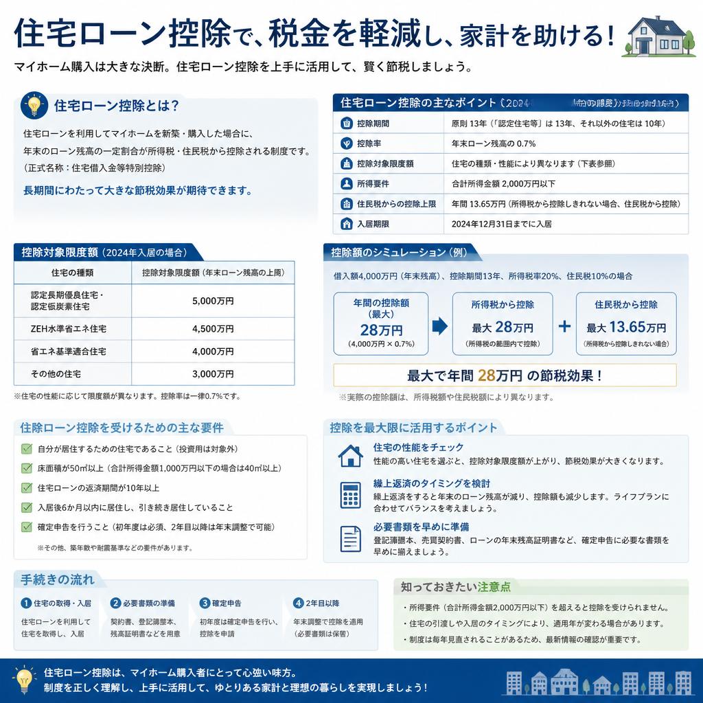 4. 住宅ローン控除でお得に！