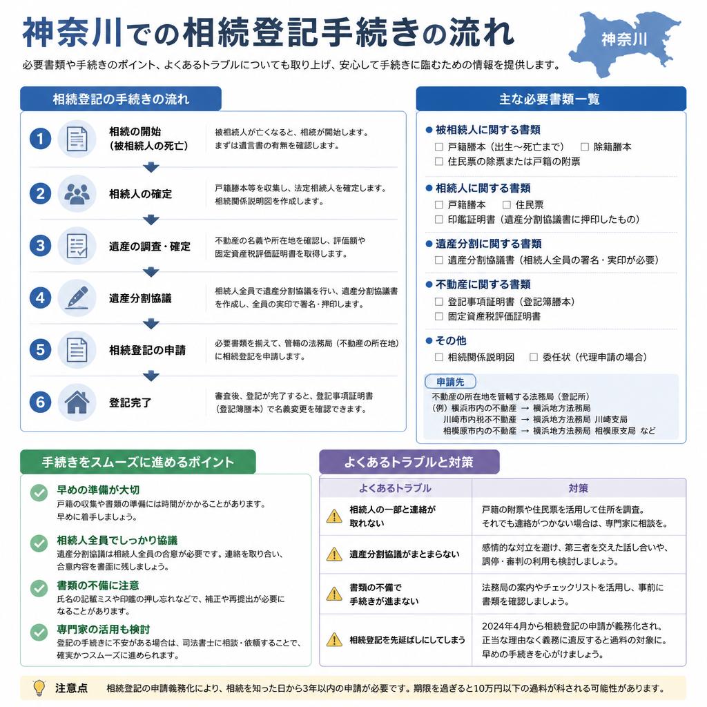 神奈川県での登記手続きの流れ