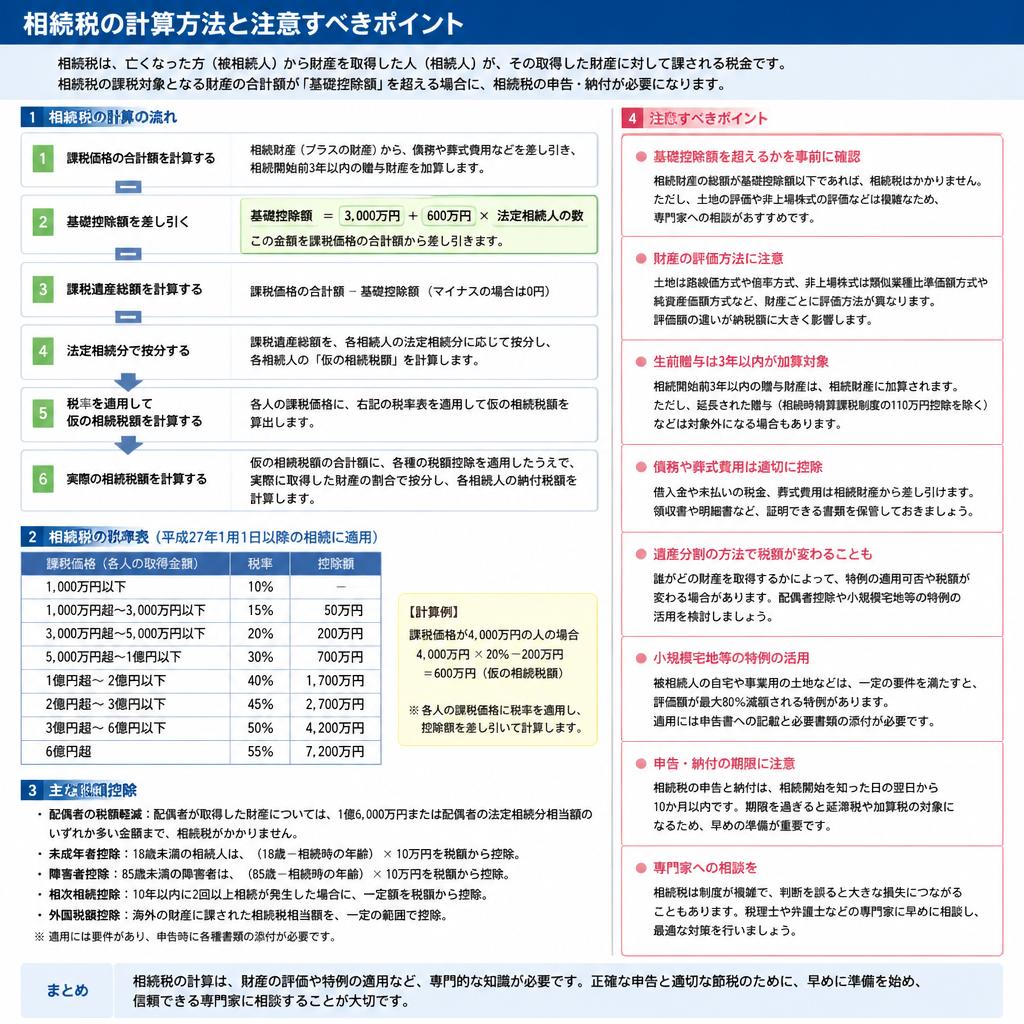 相続税の計算方法