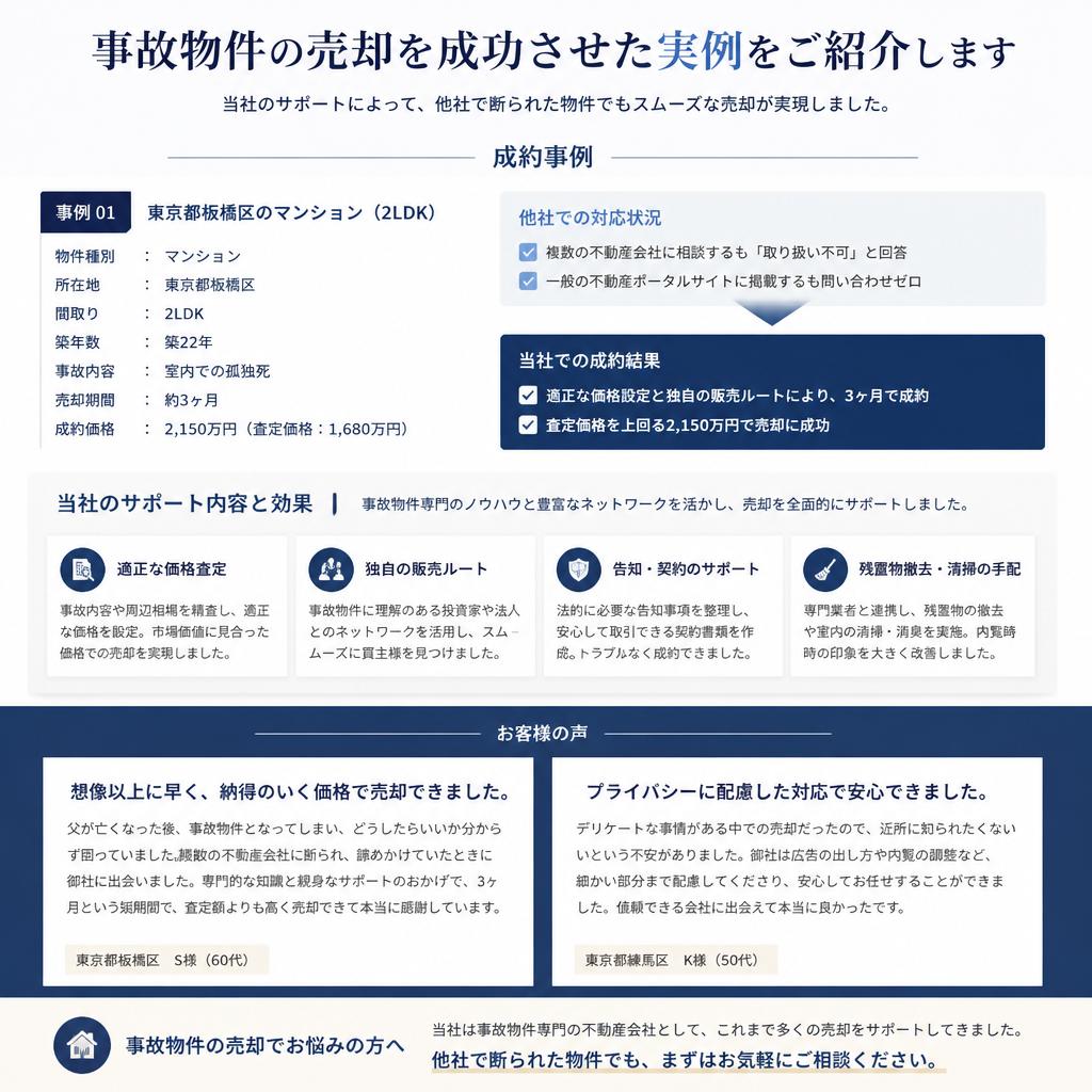 成功事例の紹介とお客様の声