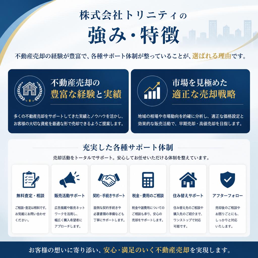 トリニティが選ばれる理由