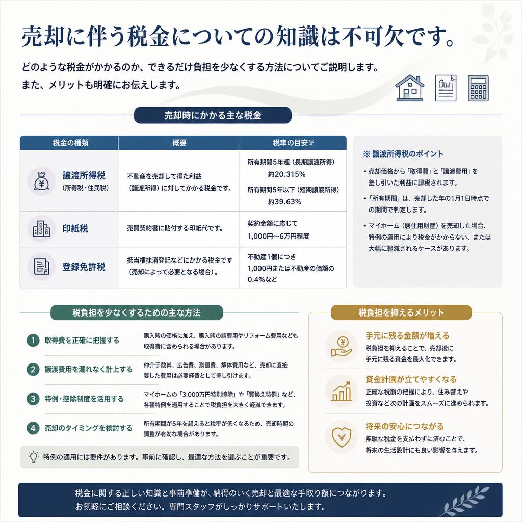 税金と売却時のメリット
