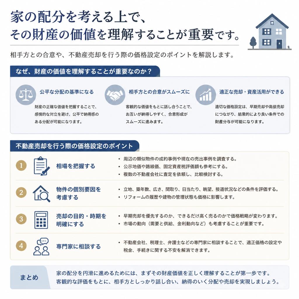 家の配分と不動産の価値