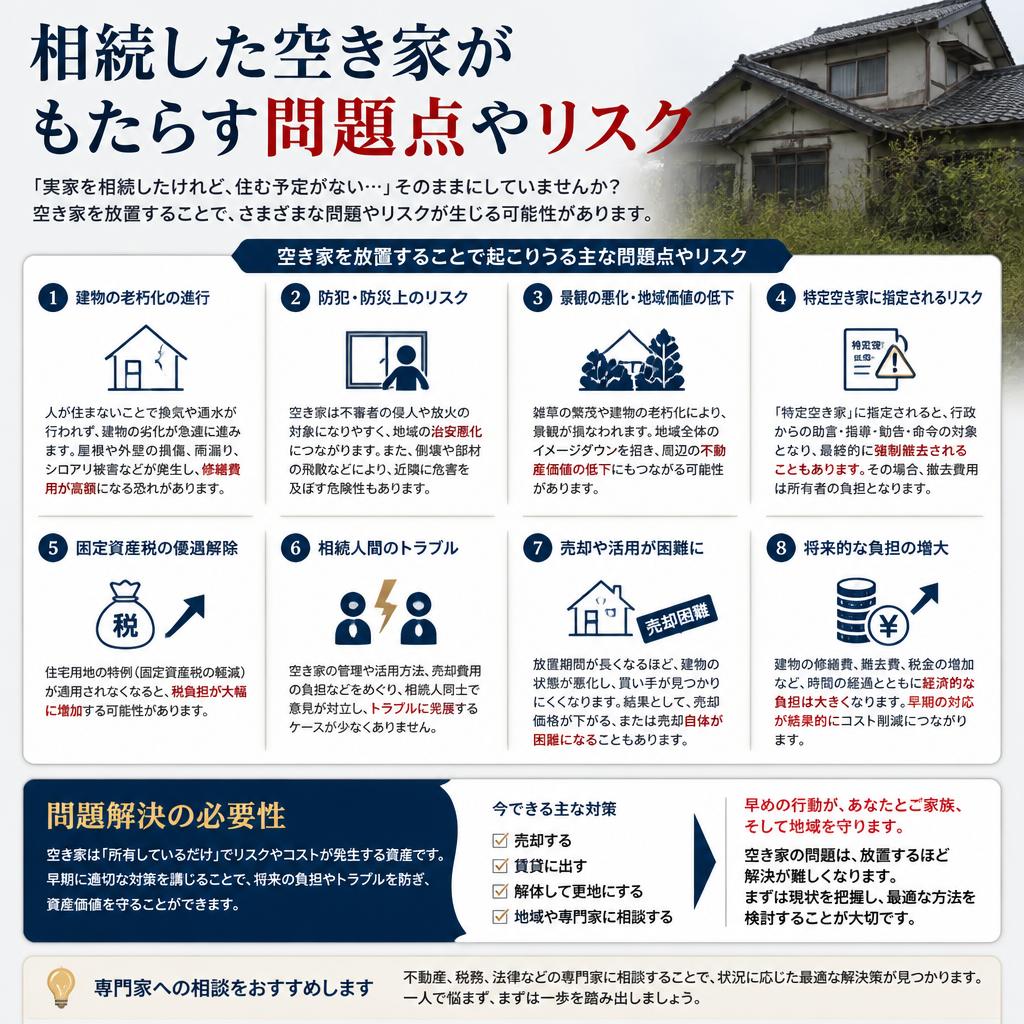 2. 相続した空き家の問題点