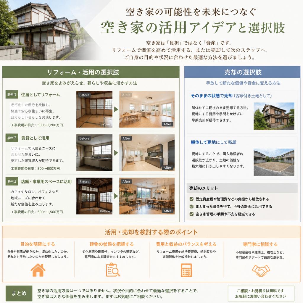 3. 空き家の活用方法