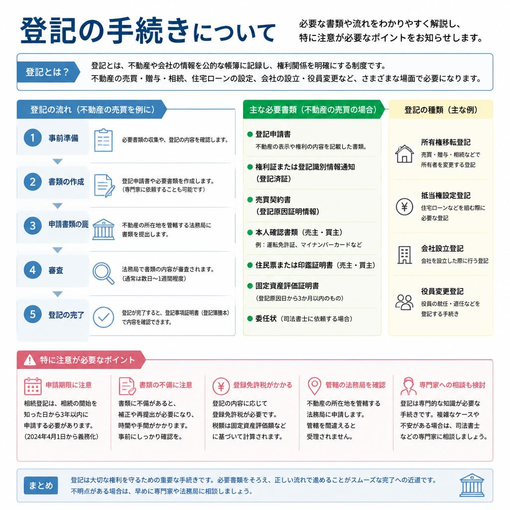 4. 登記手続きとその流れ