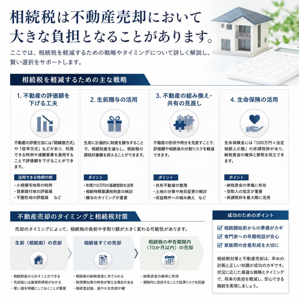 相続税の負担を減らすためのポイント