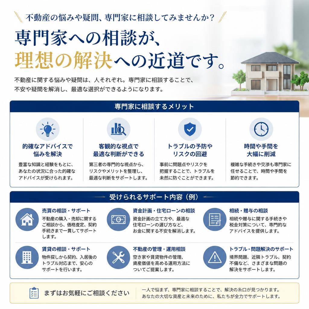 専門家に相談してみませんか？