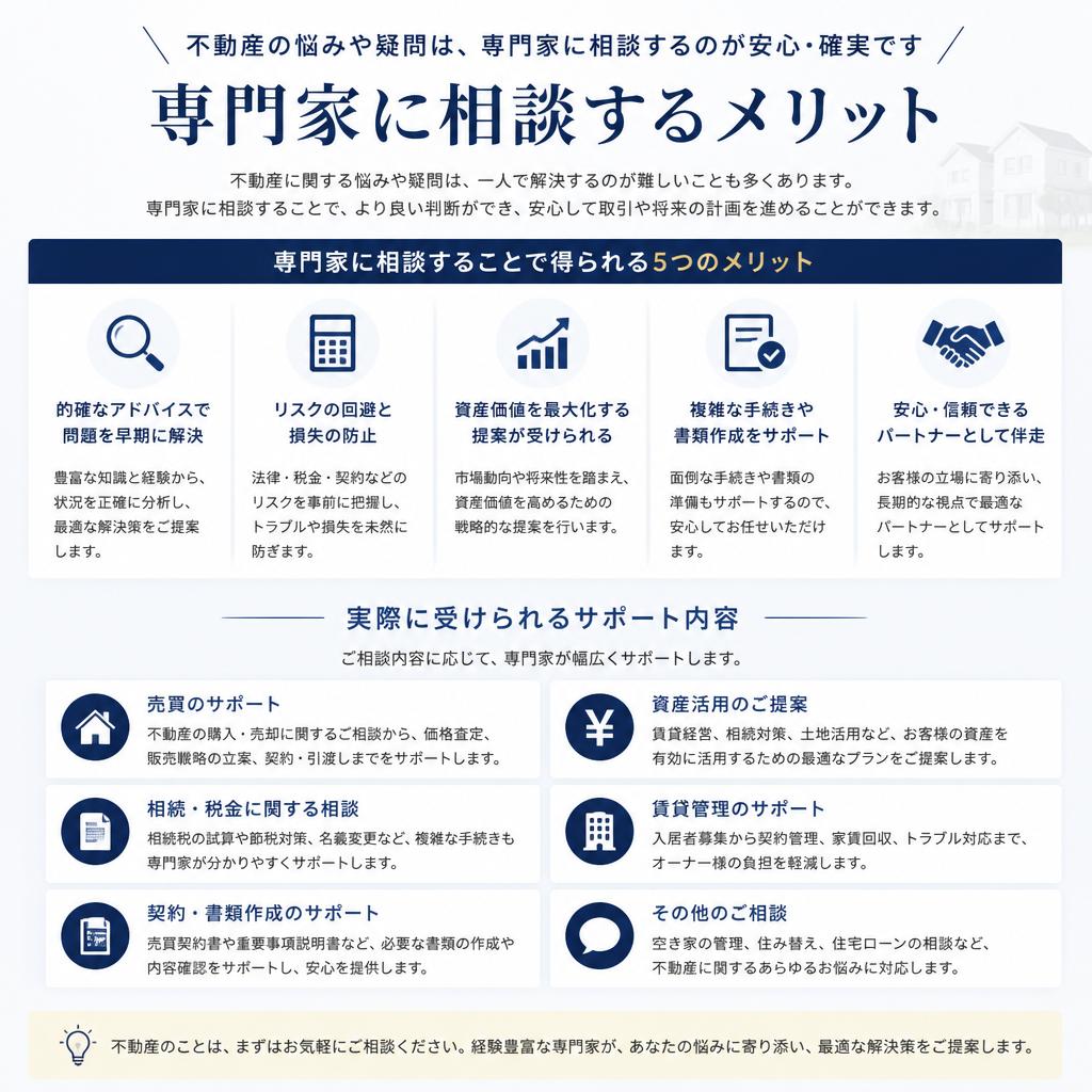 専門家に相談してみませんか？