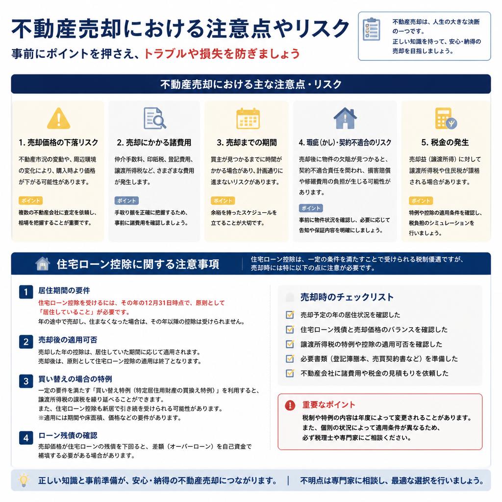 5. 売却時の注意点とリスク