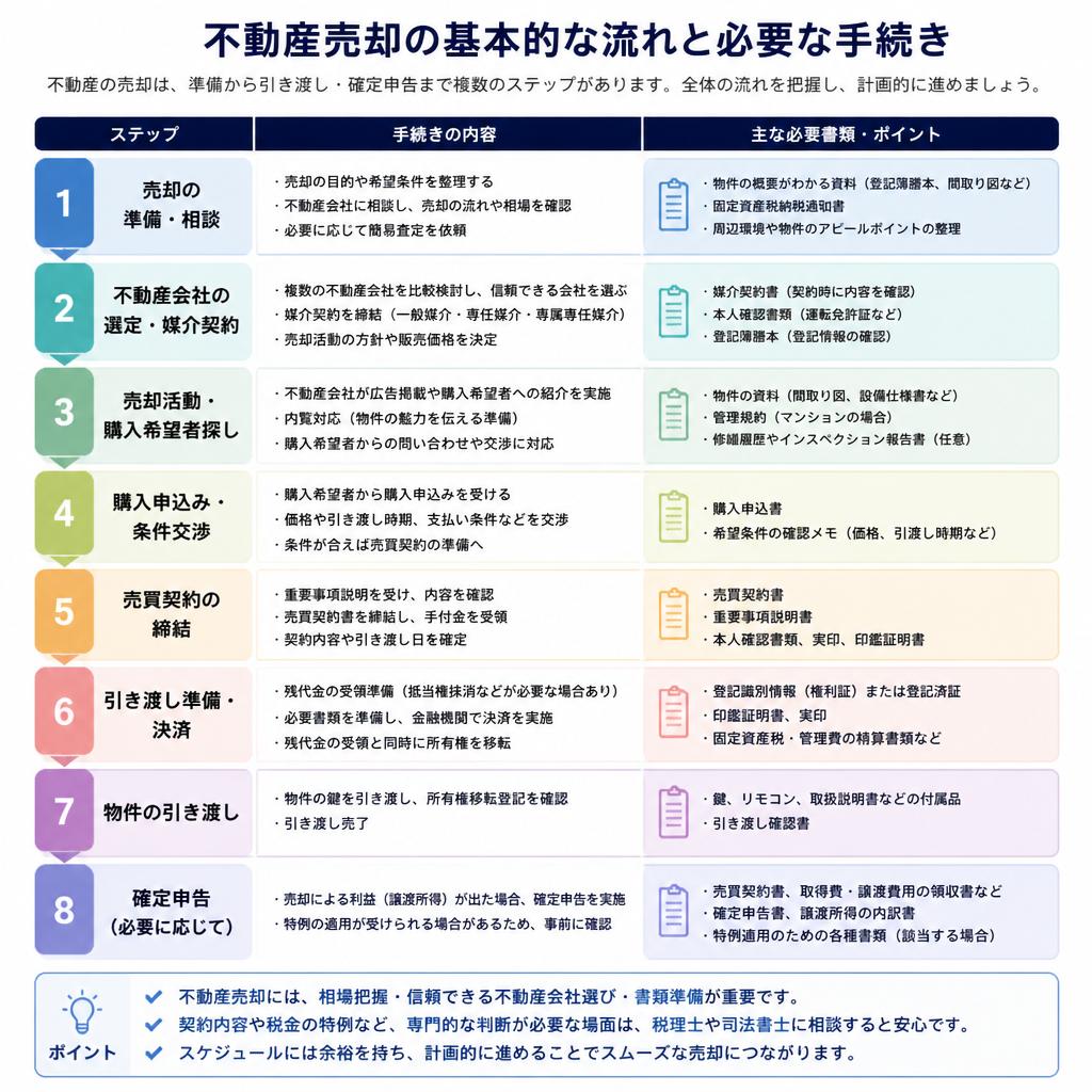 売却手続きの流れ