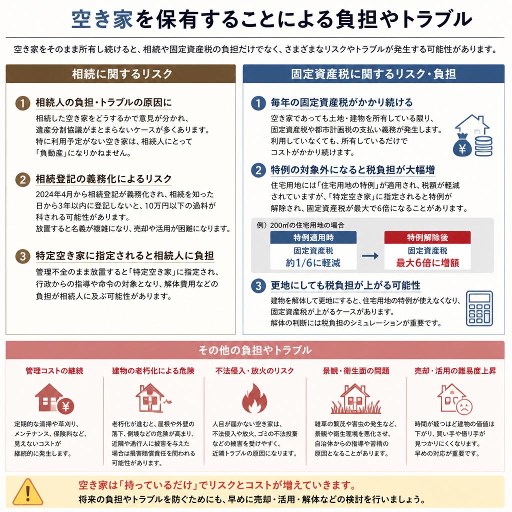 特定空き家のリスク