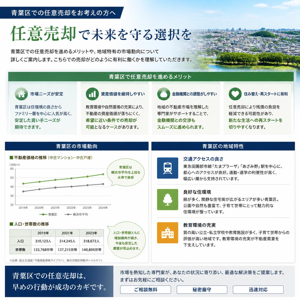 青葉区での任意売却の利点