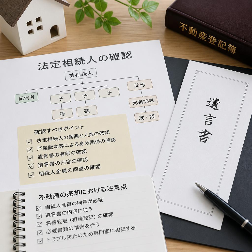 法定相続人と遺言書の確認