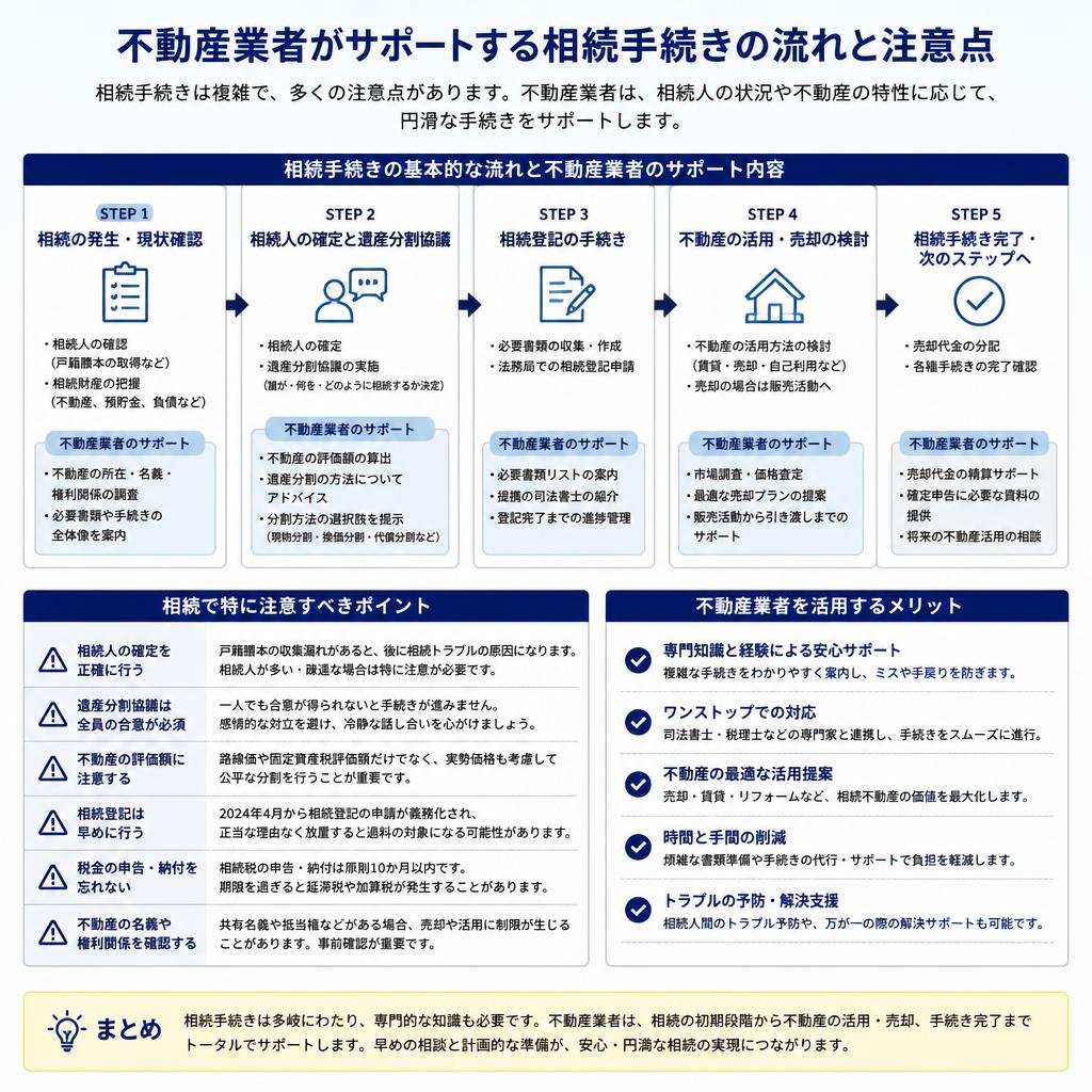相続手続きの流れと注意点