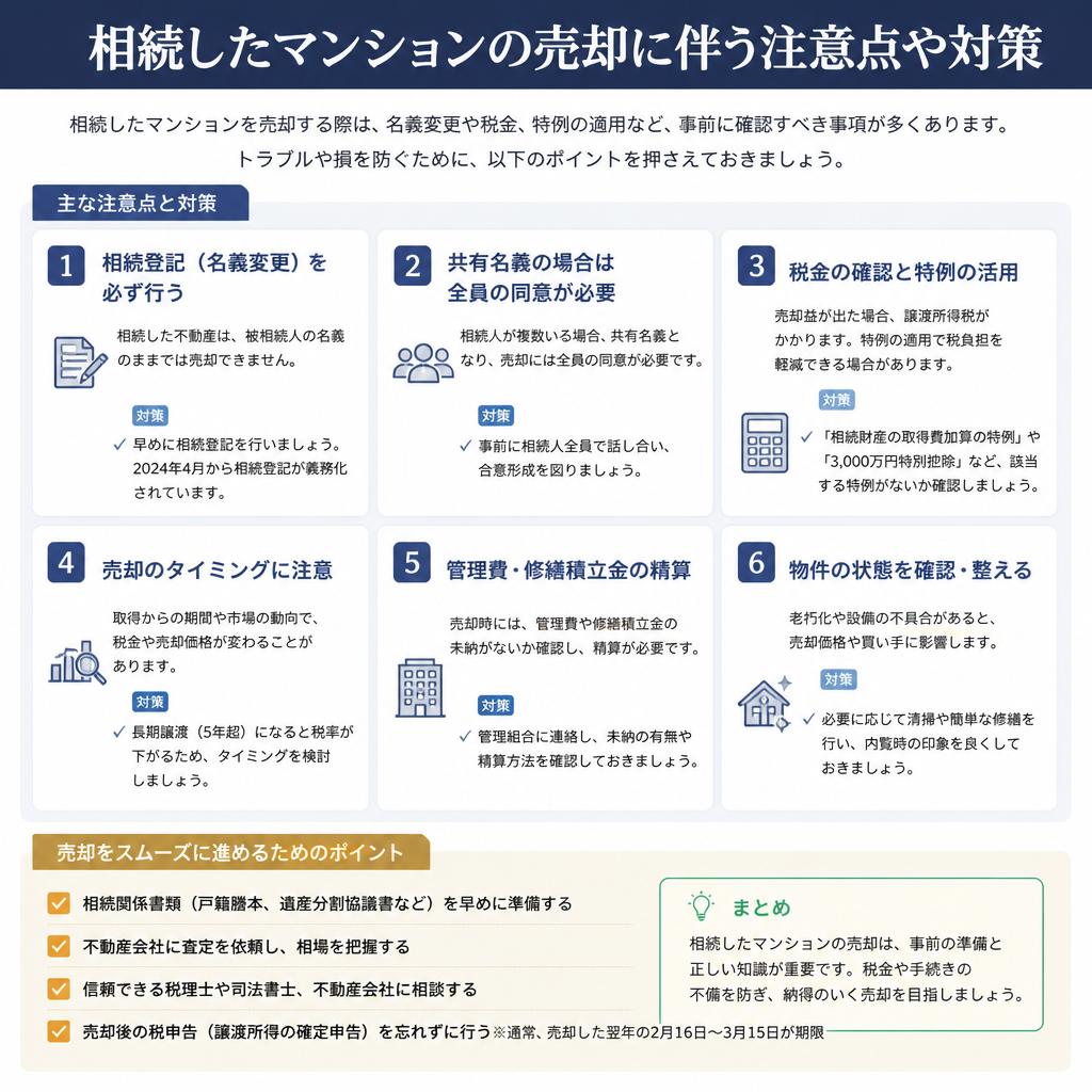 5. 相続・不動産売却の注意点