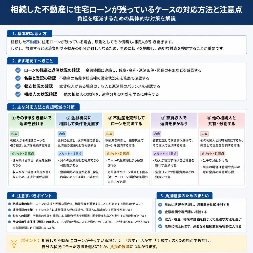 住宅ローンが残っている場合の注意点